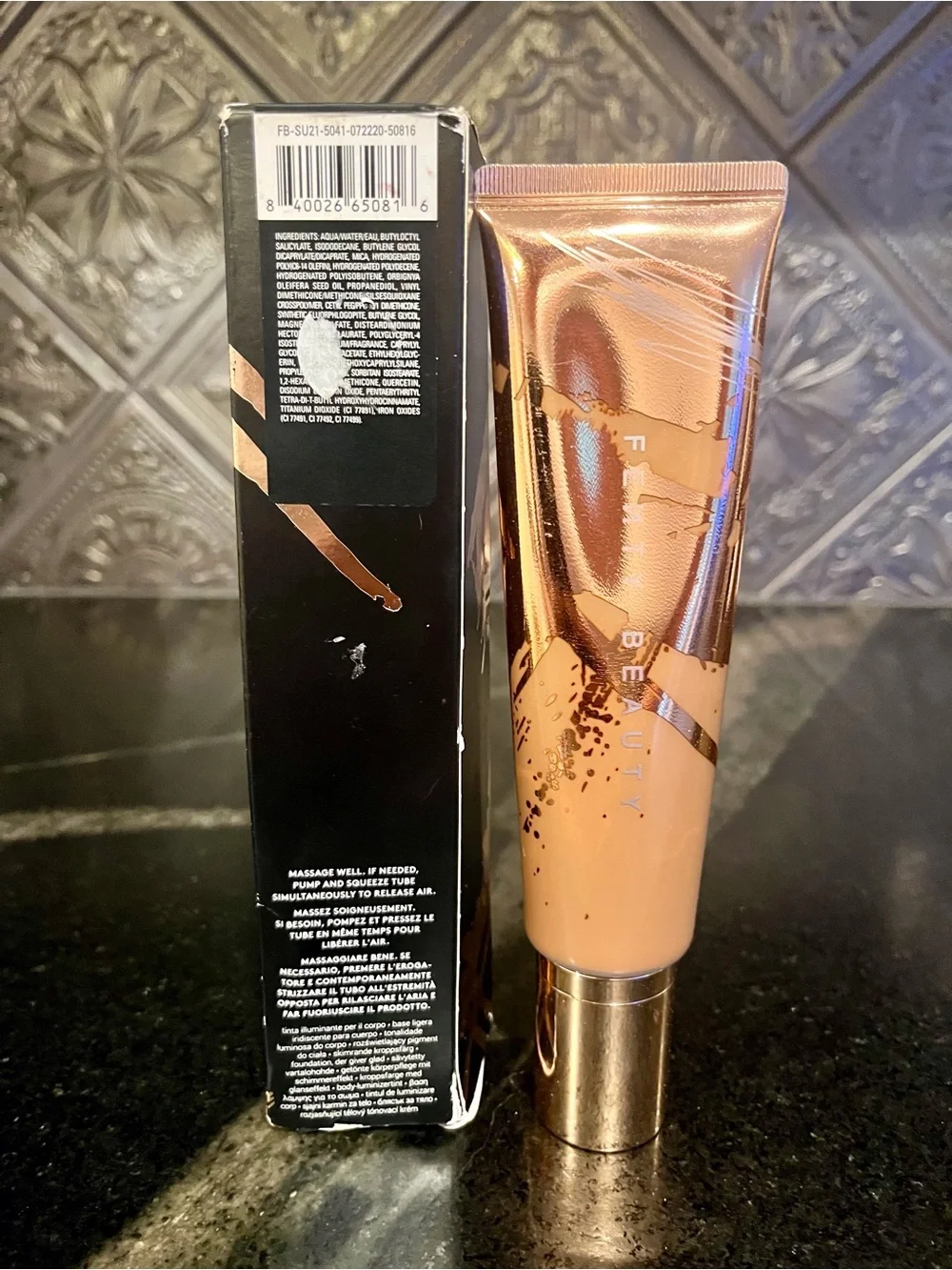 Fenty Beauty Body Sauce Shimmer Tint – Agave Spice